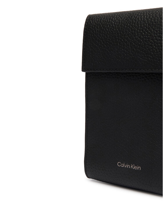 Calvin Klein Τσαντάκι Κινητού Calvin Klein Foil Emboss Phone Crossbody LV04D1275G Μαύρο
