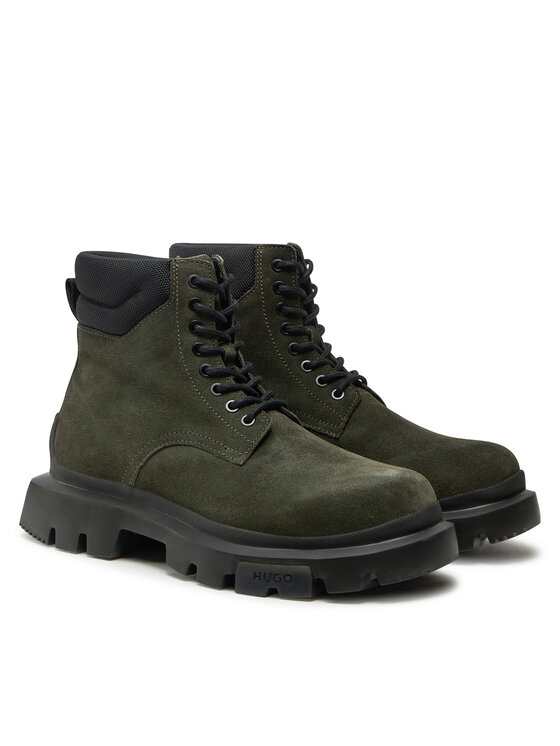 HUGO Outdoorová obuv Hugo Fabyan 50528995 Zelená