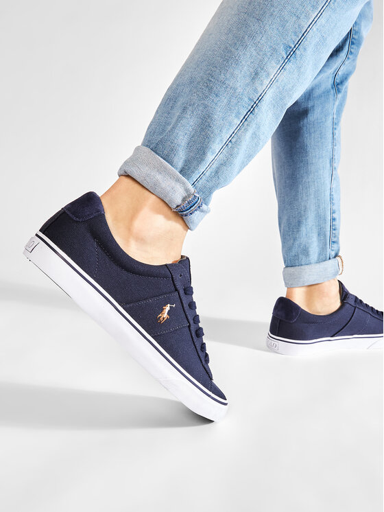 Polo Ralph Lauren Tenisky Polo Ralph Lauren Sayer 816749369002 Tmavomodrá
