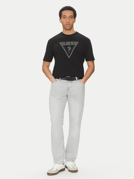 Guess Guess Футболка Z4BI02 I3Z14 Чорний Regular Fit