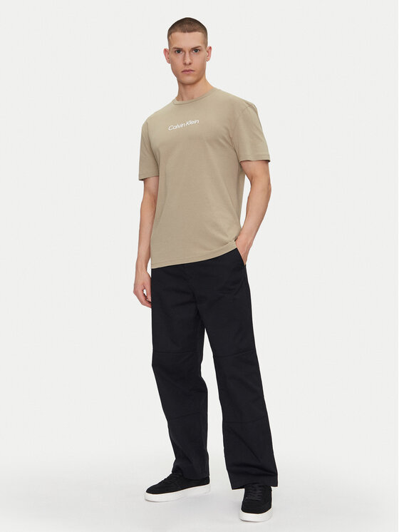 Calvin Klein Calvin Klein Majica Hero K10K111346 Bež Regular Fit