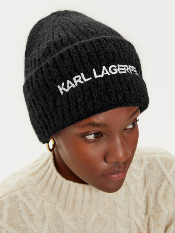 KARL LAGERFELD Čiapka KARL LAGERFELD 246W3411 Čierna