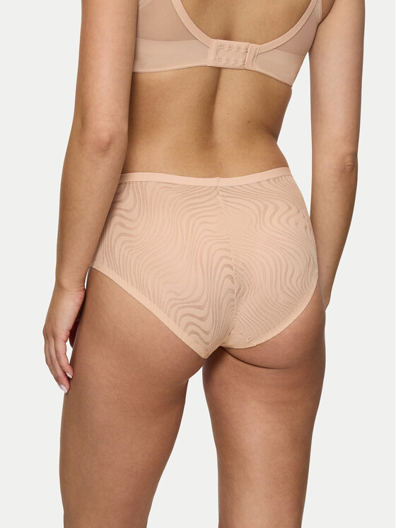 Triumph Triumph Класичні труси з високою талією Shape Smart Ellipse 10222289 Бежевий