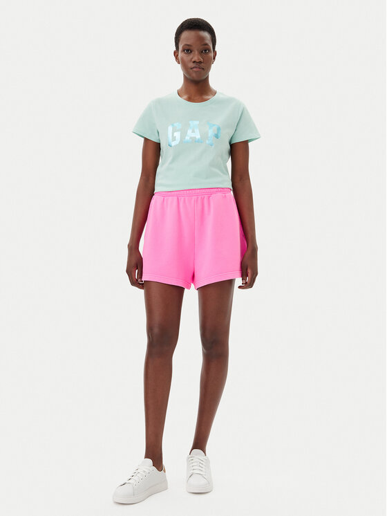 Gap Gap Majica 729555-13 Zelena Regular Fit