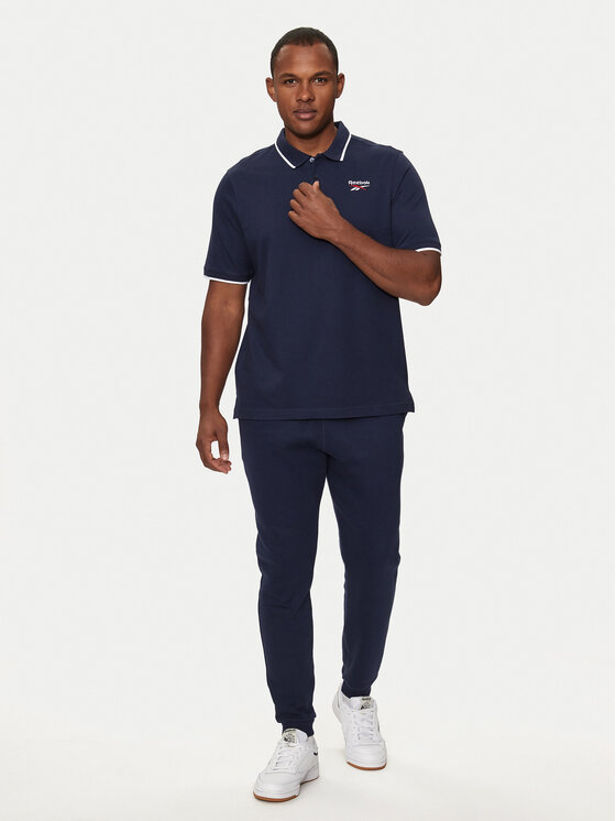 Reebok Reebok Polo Identity Small Logo Polo 100073032 Σκούρο μπλε Regular Fit