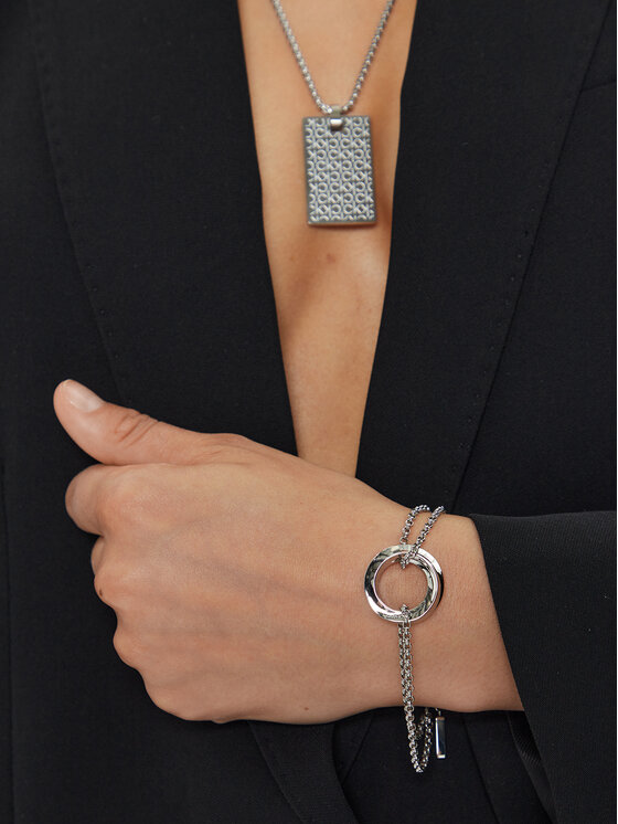 Calvin Klein Náramek Calvin Klein 35000336 Stříbrná