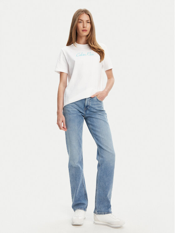 Calvin Klein Jeans Calvin Klein Jeans T-shirt Classic Logo LV047C854G Bianco Regular Fit