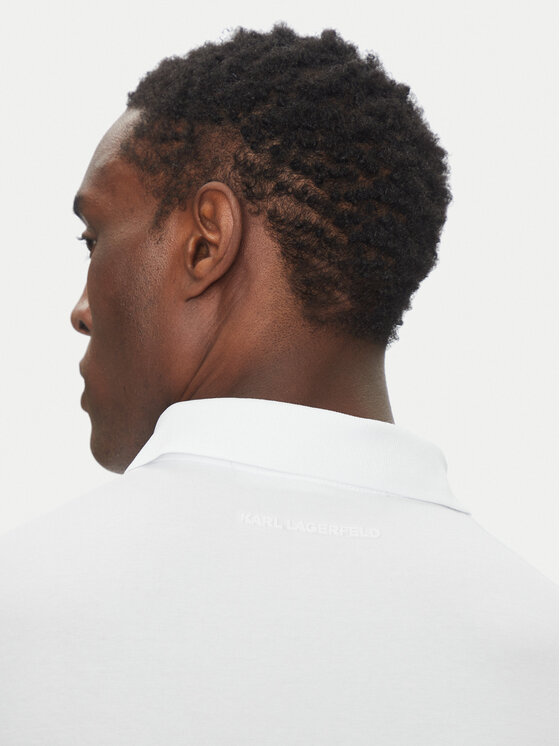 KARL LAGERFELD KARL LAGERFELD Polo 745750 500221 Bianco Regular Fit