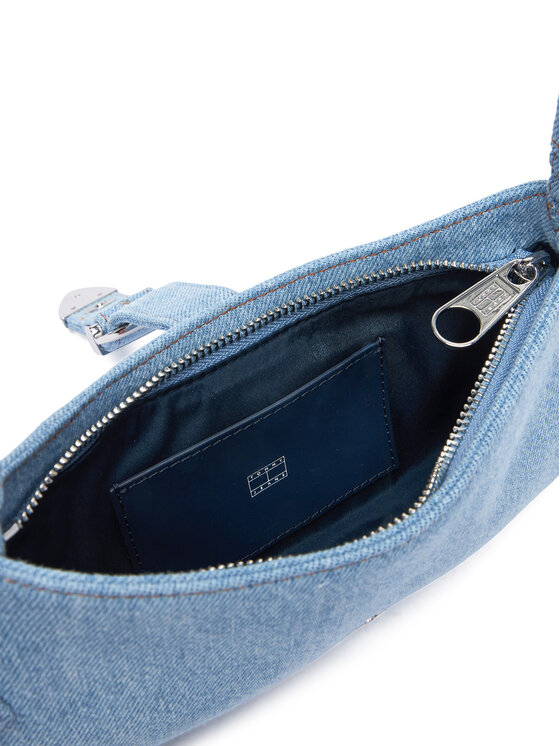 Tommy Jeans Kabelka Tommy Jeans Tjw Cool Denim Shoulder Bag AW0AW18878 Modrá