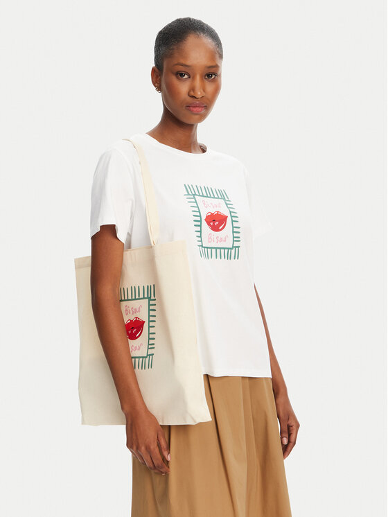 Marella Marella Футболка Cappero 2515971052 Білий Regular Fit