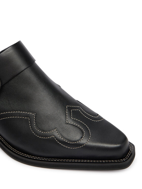 Tommy Jeans Ciabatte Tommy Jeans Archive Cowboy Mule Leather EN0EN03063 Nero