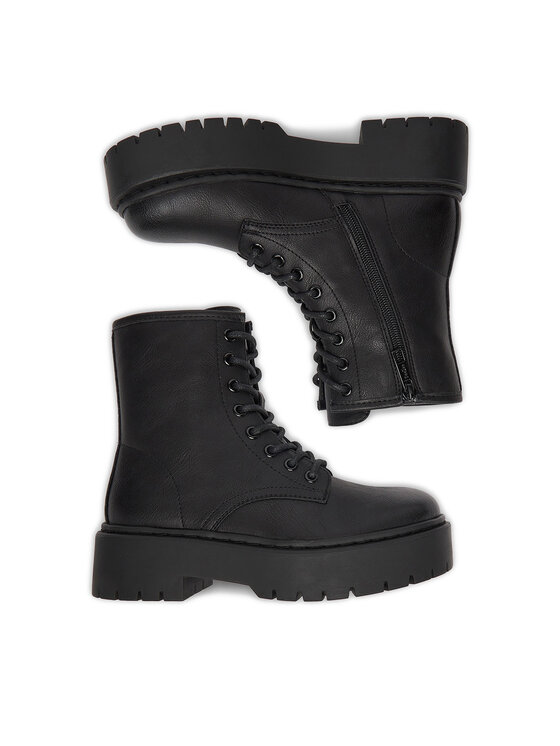 DeeZee Botines planos DeeZee CEO-H120101-01 Negro