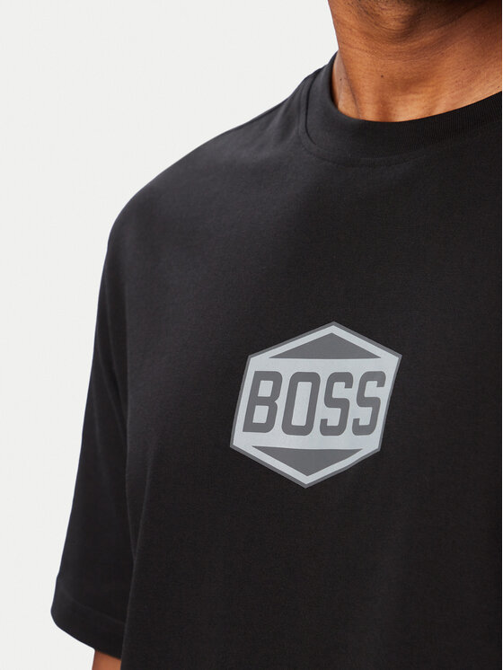 BOSS BOSS Camiseta Logo Tape2 50574200 Negro Regular Fit