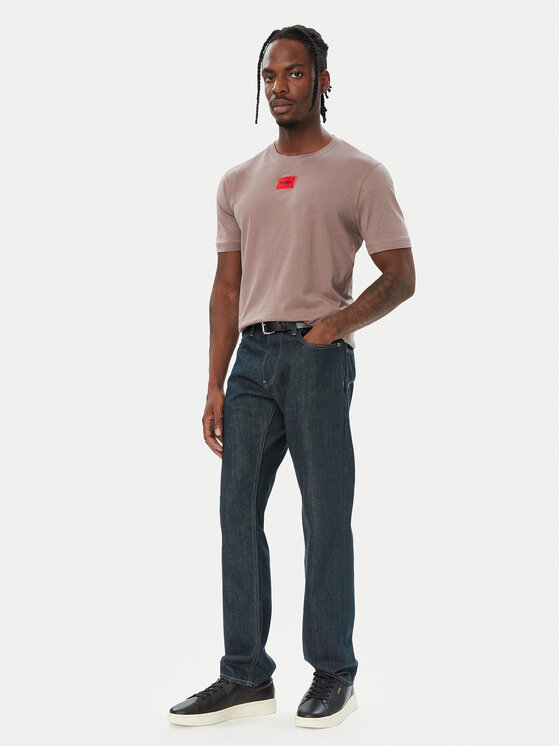 HUGO HUGO Camiseta Diragolino212 50447978 Marrón Regular Fit