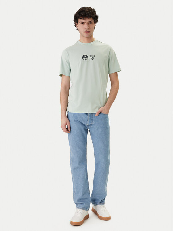 Guess Guess Camiseta GUESS x NORTH SAILS M6GI40 K3322 Verde Regular Fit