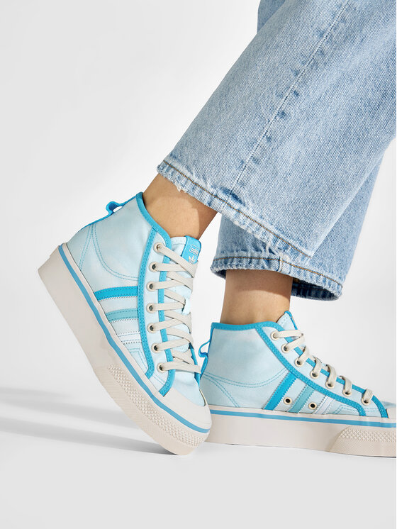 adidas Кеди adidas Nizza Platform Mid GX4604 Голубий