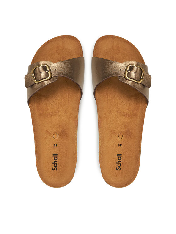 Scholl Šľapky Scholl Estelle F32157 Hnedá