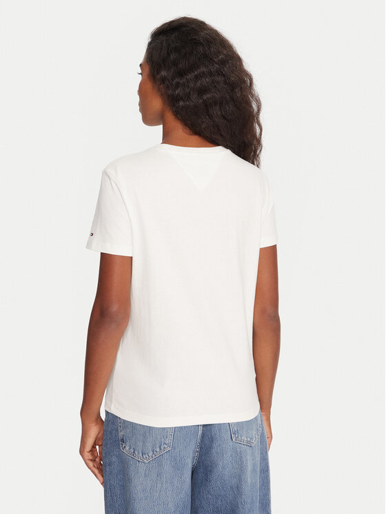 Tommy Jeans Tommy Jeans Camiseta Varsity DW0DW21966 Blanco Regular Fit