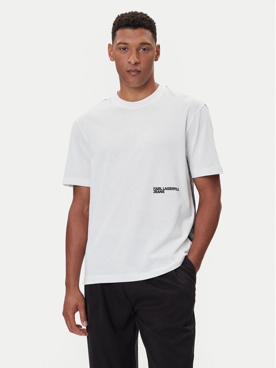Karl Lagerfeld Jeans Karl Lagerfeld Jeans Camiseta A4M17030 Blanco Relaxed Fit