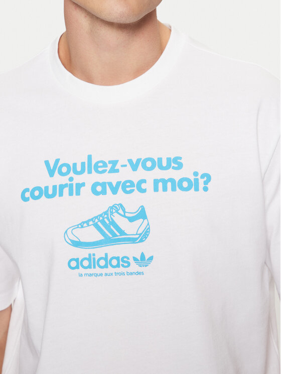 adidas adidas Футболка Graphic Tee JC8365 Білий Regular Fit