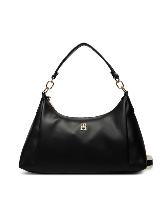 Tommy Hilfiger Torbica Tommy Hilfiger Th Essential Shoulder Bag AW0AW18374 Crna