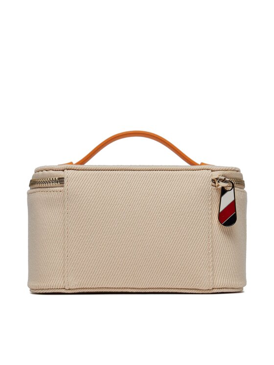 Tommy Hilfiger Kosmetický kufřík Tommy Hilfiger Poppy Canvas AW0AW16014 Béžová