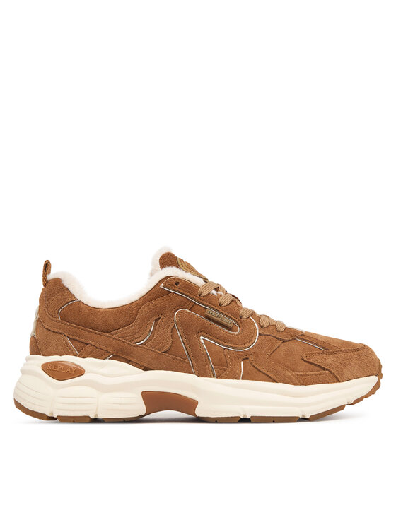 REPLAY Sneakersy REPLAY GWSIT.000.C0200L Brązowy