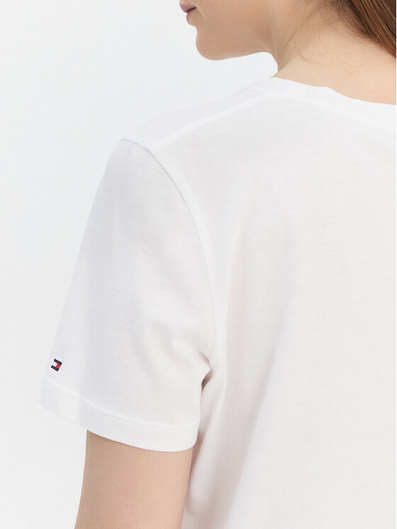 Tommy Hilfiger Tommy Hilfiger T-shirt Logo WW0WW40276 Bijela Regular Fit