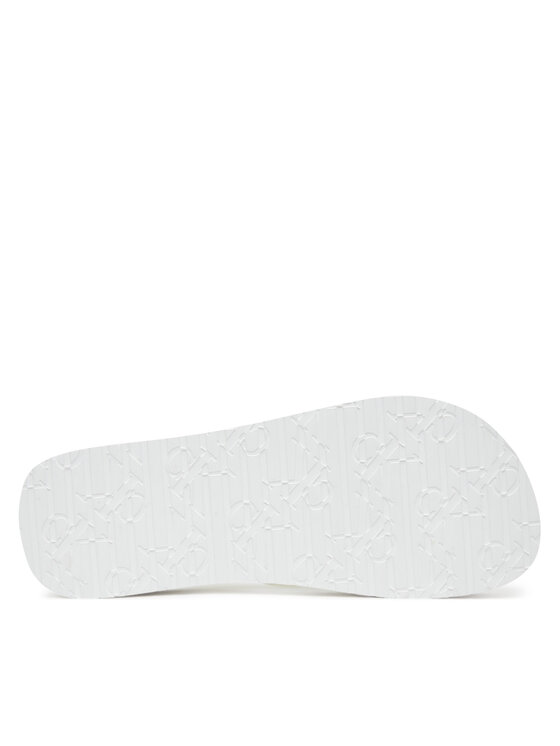 Calvin Klein Jeans Žabky Calvin Klein Jeans Beach Sandal Flatform Tpu YW0YW01830 Bílá