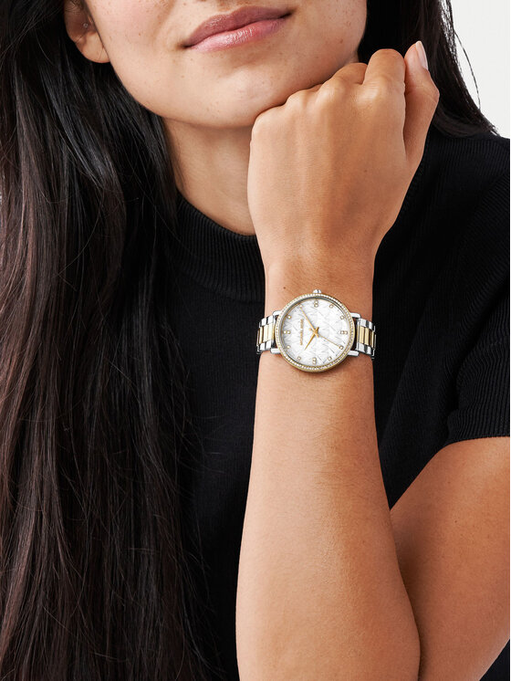 Michael Kors Ročna ura Michael Kors Pyper MK4918 Srebrna