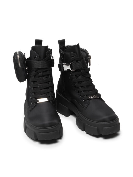 Steve Madden Šnurovacia obuv Steve Madden Tanker-P SM11001615-04004-001 Čierna