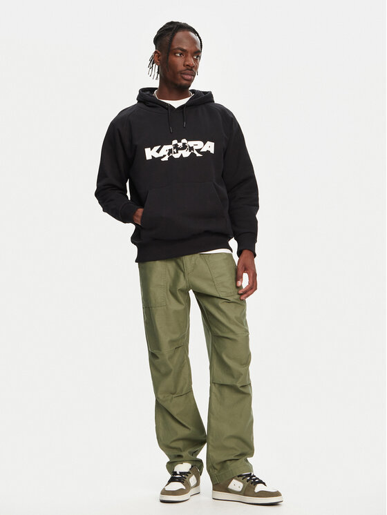 Kappa Kappa Felpa Nhayma 341V57W Nero Regular Fit
