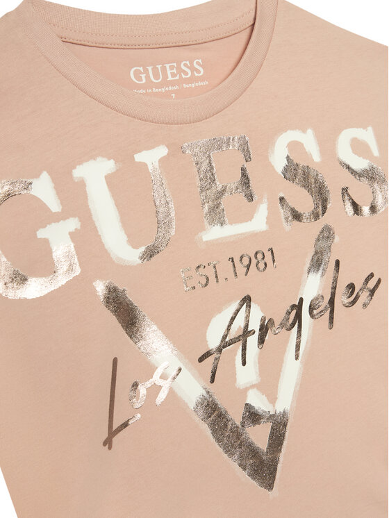 Guess Guess Camiseta J6GI27 K8HM4 Rosa claro Relaxed Fit