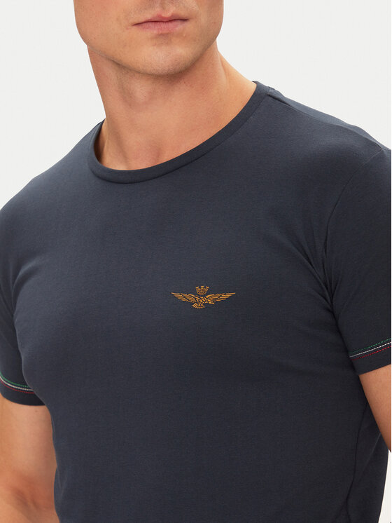Aeronautica Militare Aeronautica Militare Футболка AM1UTI003 Cиній Regular Fit