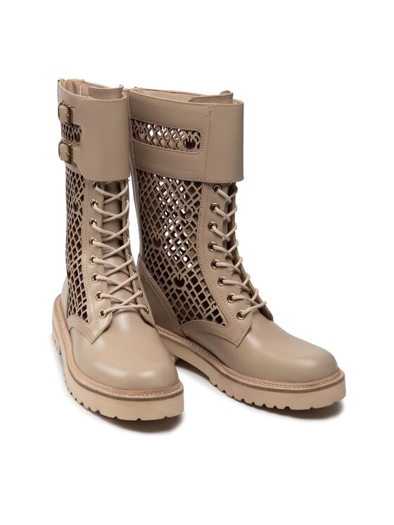PINKO Зимни обувки PINKO Noemi Stivale PE 22 BLKS1 1H212D Y87W Бежов