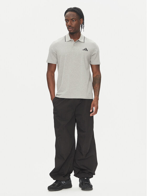 adidas adidas Поло Essentials Small Logo JE9022 Сірий Regular Fit