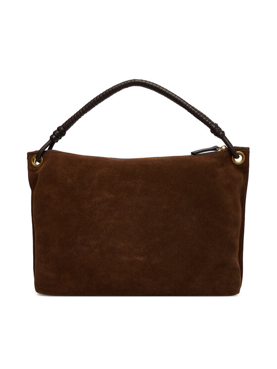Tommy Hilfiger Borsetta Tommy Hilfiger Th Statement Leather Bag Suede AW0AW18402 Marrone