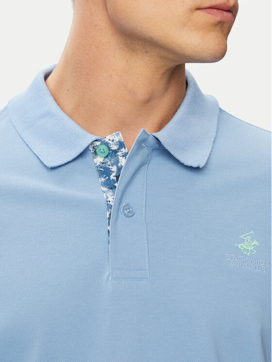 Beverly Hills Polo Club Beverly Hills Polo Club Поло P-SS26M-P450106 Світло-синій Regular Fit