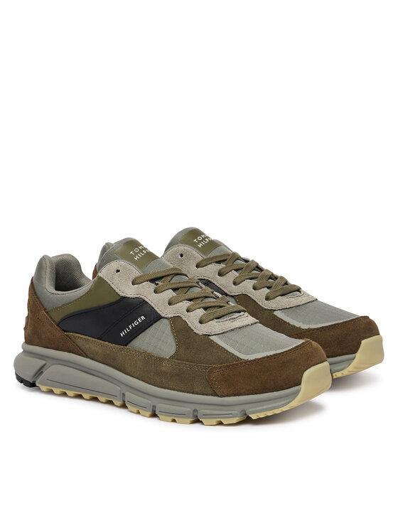 Tommy Hilfiger Sneakersy Tommy Hilfiger Hilfiger Mix Material Runner FM0FM06038 Kolorowy