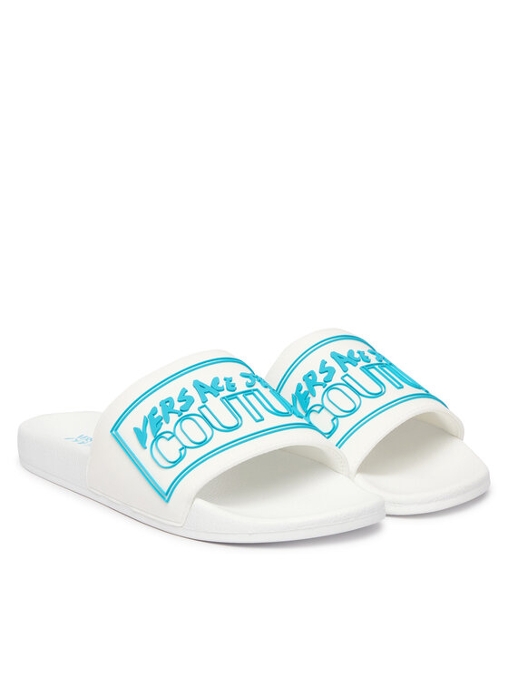Versace Jeans Couture Шльопанці Versace Jeans Couture 80YA3SQ3 Голубий