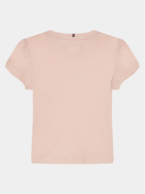 Tommy Hilfiger Tommy Hilfiger T-shirt Hilfiger Script Tee S/S KG0KG07714 Rosa Regular Fit