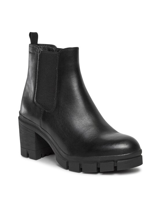 Tamaris Kotníková obuv s elastickým prvkem Tamaris 1-25409-41 Černá