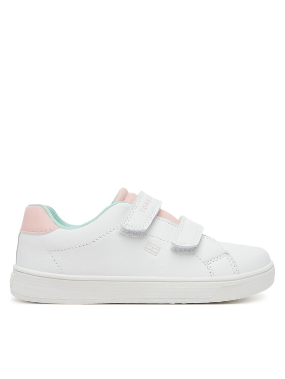 Tommy Hilfiger Snīkeri Tommy Hilfiger Low Cut Velcro Sneaker T1A9-33727-1355 S Balts