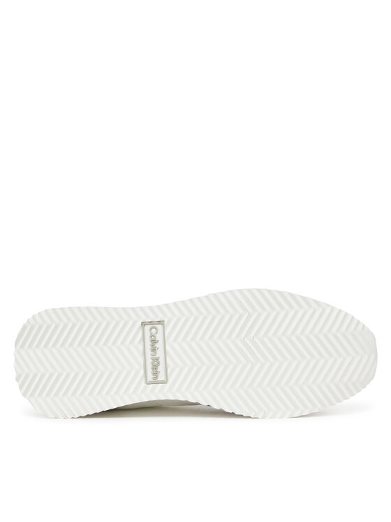 Calvin Klein Sneakersy Calvin Klein Runner Lace Up - Nylon Mix HW0HW02395 Bílá