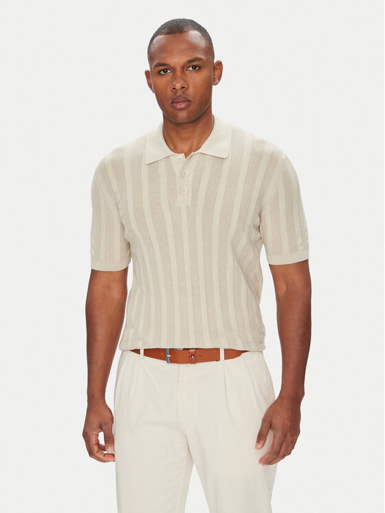 Baldessarini Baldessarini Polo majica B4 50024.5232 Bež Slim Fit