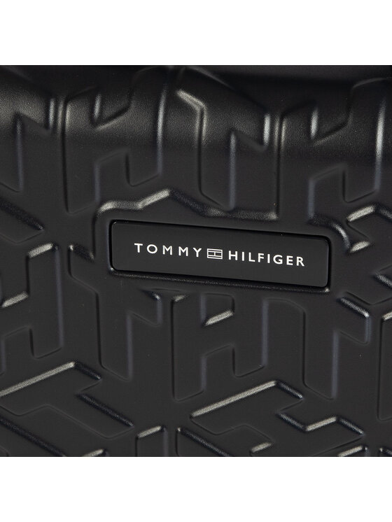 Tommy Hilfiger Kabinový kufr Tommy Hilfiger Tommy Monogram Case 20 AU0AU01063 Černá