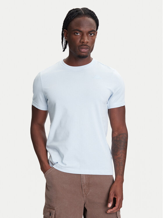Kappa Kappa Футболка Logo Korpo Cafers 304J150 Блакитний Slim Fit