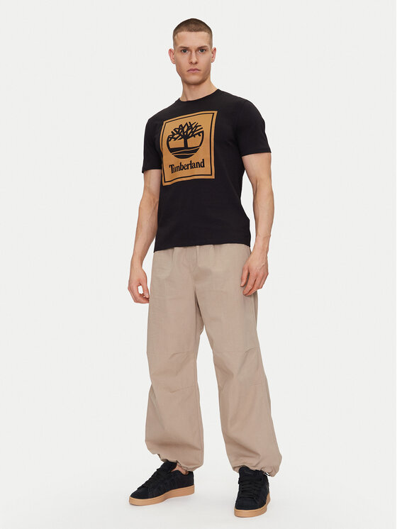 Timberland Timberland Футболка TB0A5WQQ Чорний Regular Fit