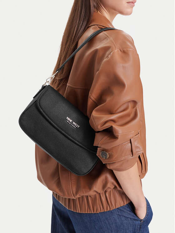 Nine West Дамска чанта Nine West CEO-SAVILLE ROW-LH22271 Черен