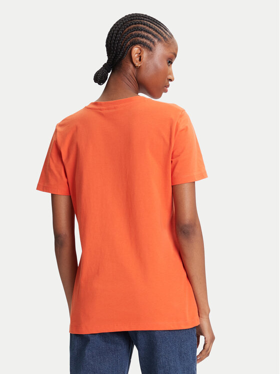 Tommy Hilfiger Tommy Hilfiger Majica Script WW0WW45746 Oranžna Regular Fit